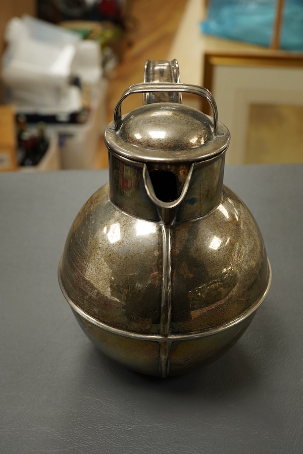 A George V silver Guernsey milk can, by William J Holmes, Birmingham, 1921, height 15.2cm, 9.1oz.